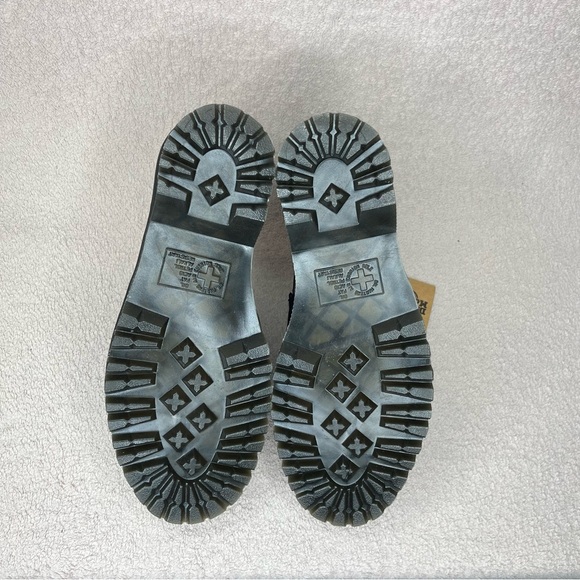 Dr. Martens Black Leather Tassel Loafers with Yellow Stitching - Picture 10 of 13